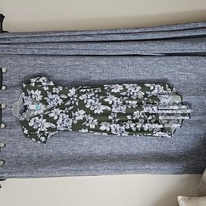 High-low tie knit dress